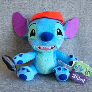 Just Play Disney Stitch Small 7-inch Plush w/Barbell Stuffed Soft Animal Kid Toy